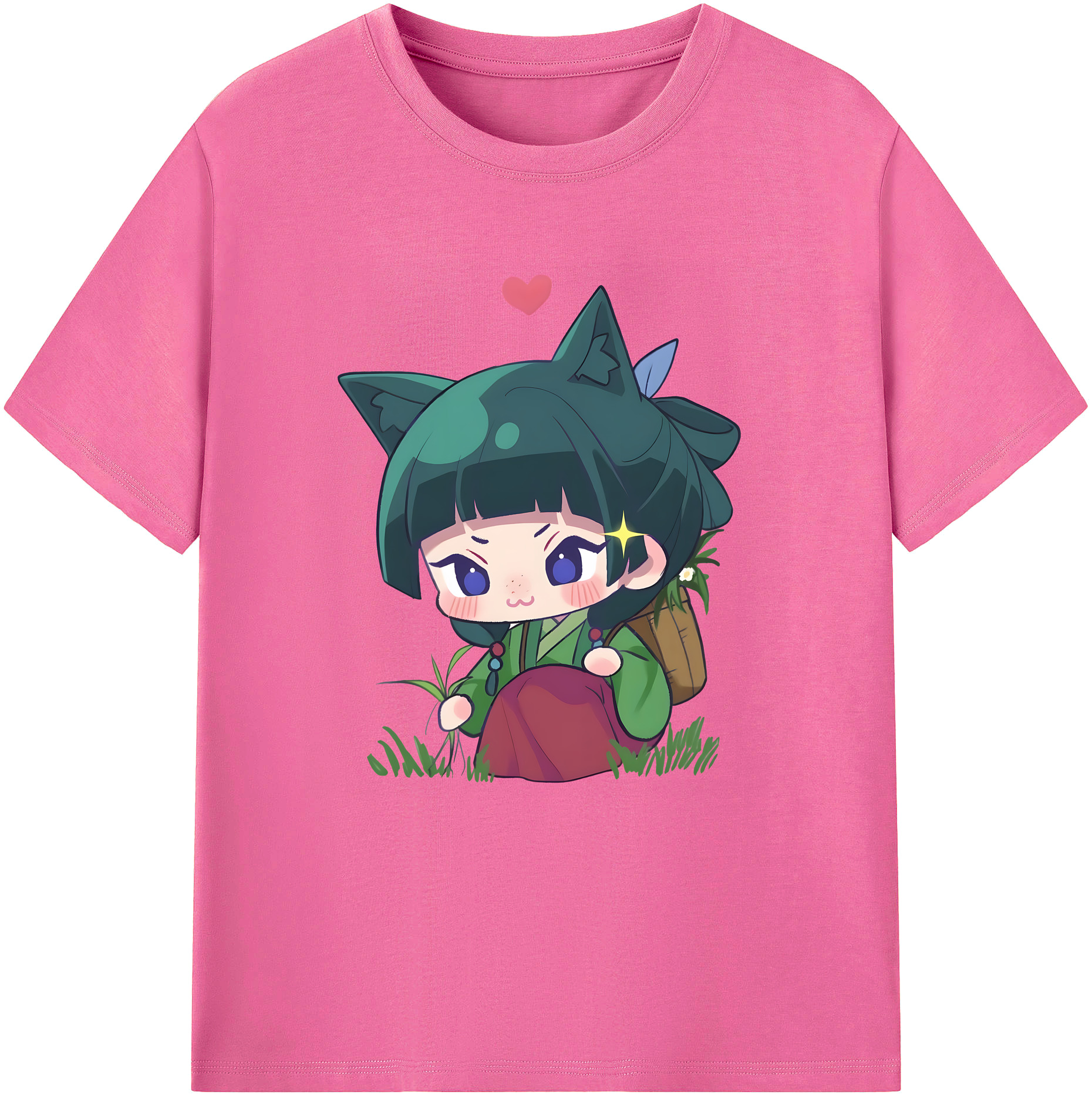 （画像用） 薬屋のひとりごと The Apothecary Diaries レディースカジュアルプリントTシャツ（綿100％）